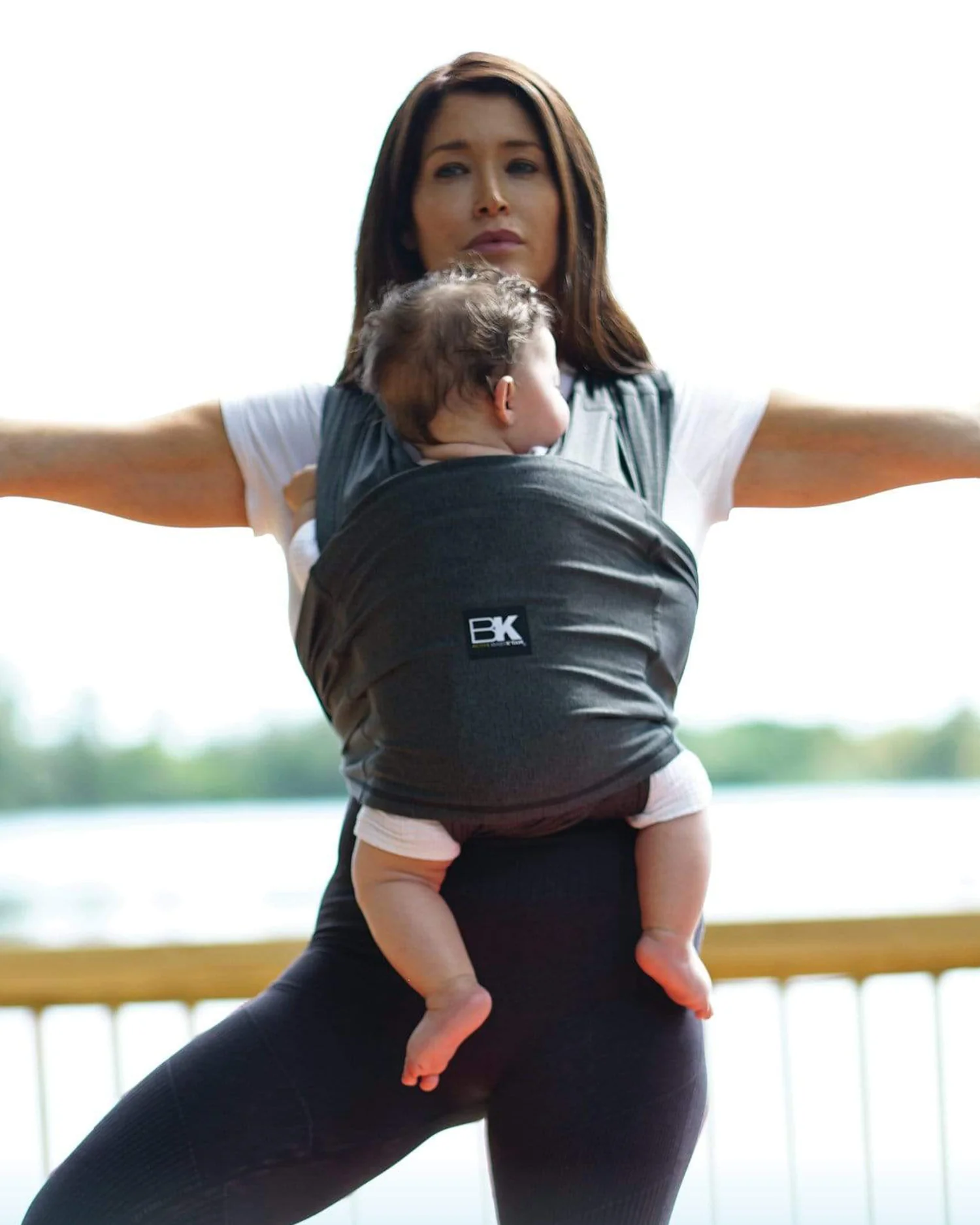 Baby K'tan -  Active Yoga Baby Carrier | Heather Black - Image 2