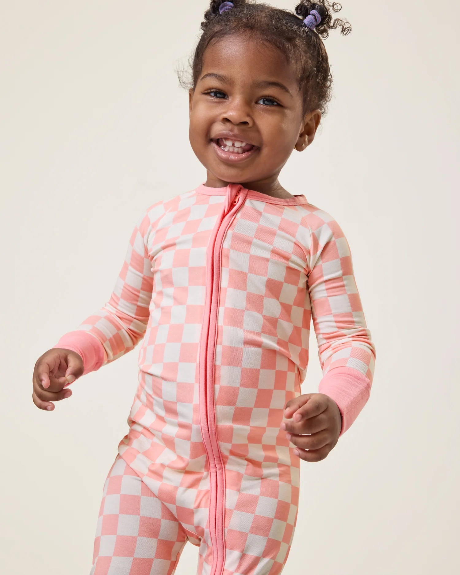 Bamboo Baby Pajama | Pink Checker