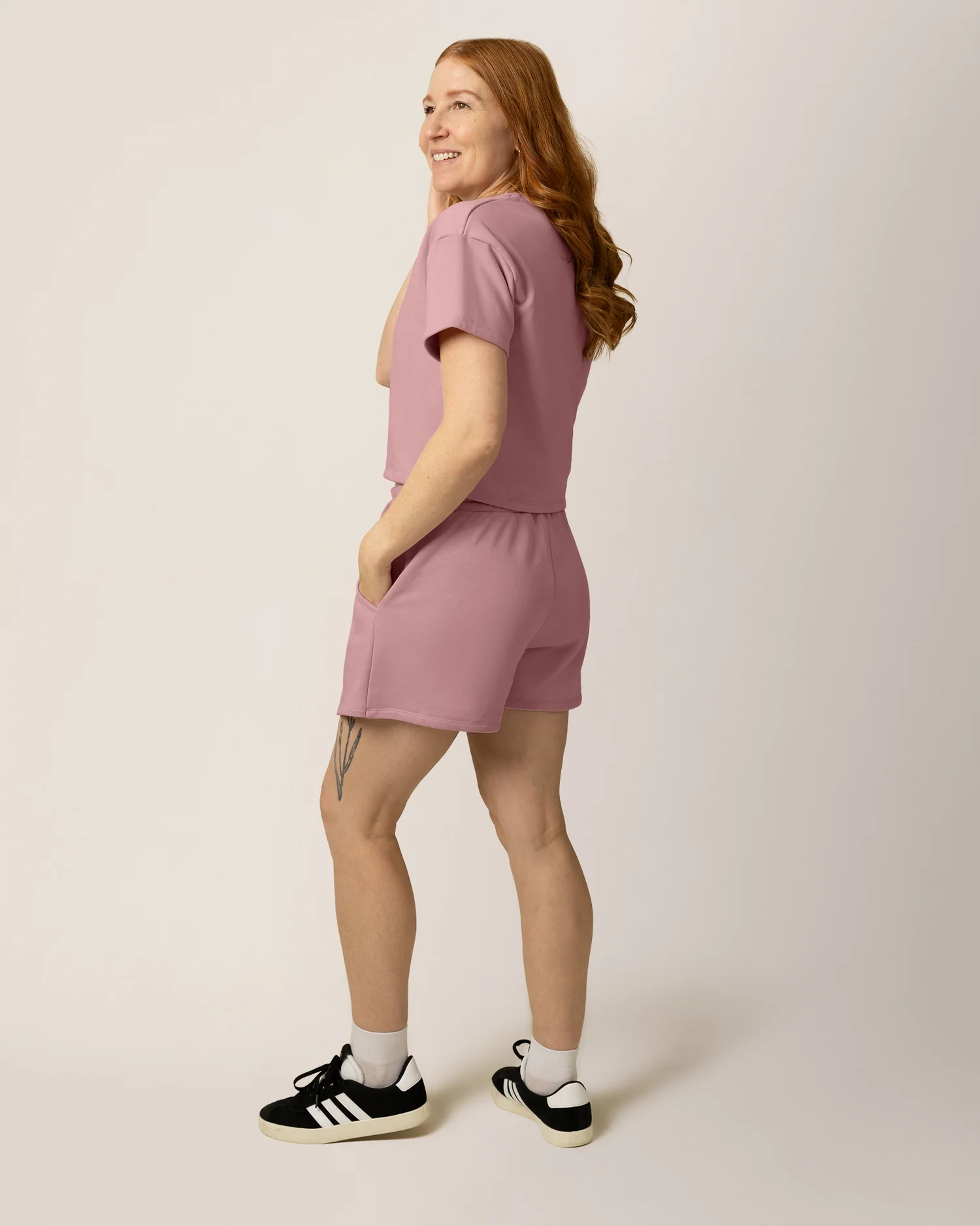French Terry On the Go Skort | Light Mauve - Image 3