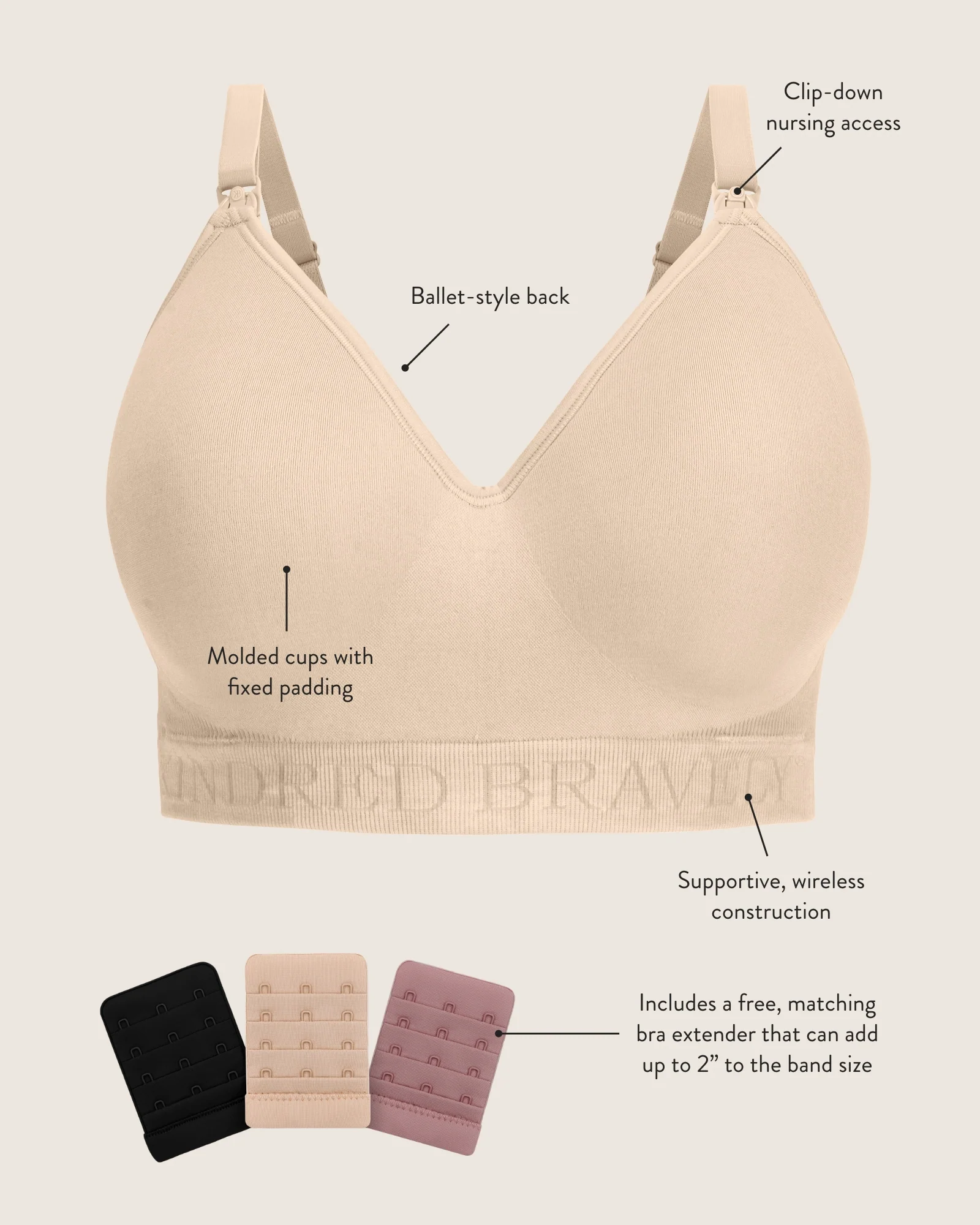 Signature Sublime® Contour Maternity & Nursing Bra | Black - Image 6