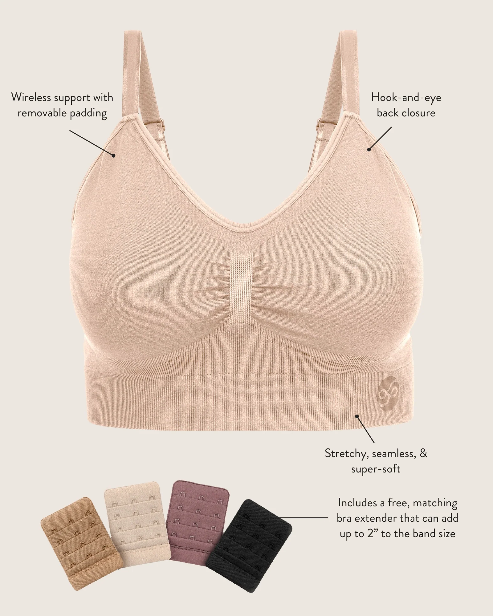 Wash Wear Spare® Nellie Wireless Bra Pack | Black - Image 10